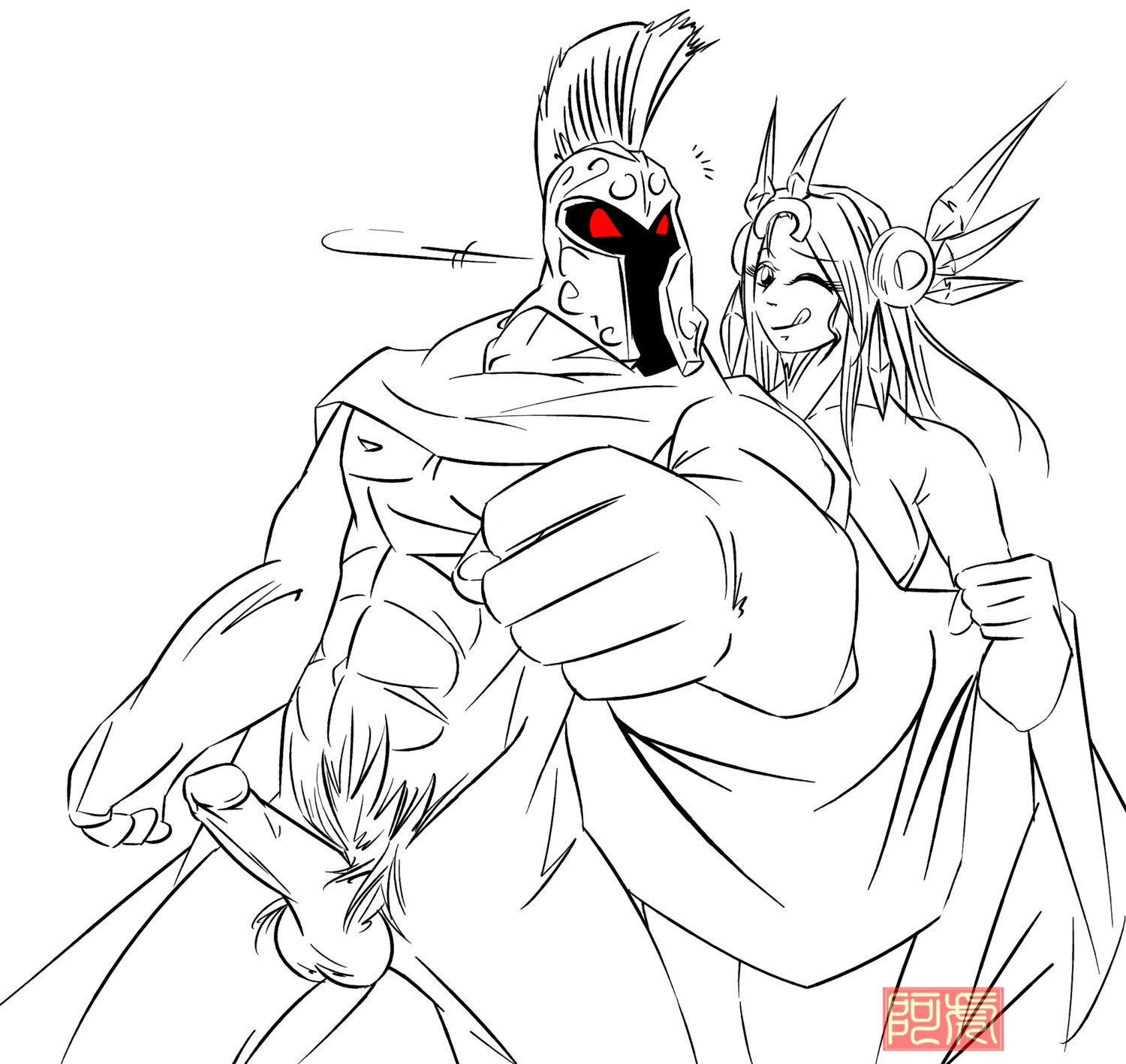 1girls female league_of_legends leona_(league_of_legends) male male/female pantheon riot_games rule34 tagme
