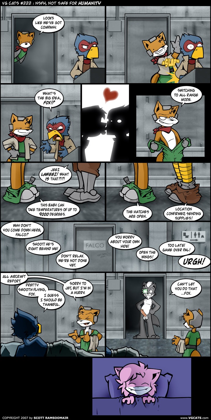 aeris anthro avian bird canine domestic_cat falco_lombardi feline fox fox_mccloud fur male mammal rule34 star_fox vg_cats webcomic wolf wolf_o'donnell yaoi