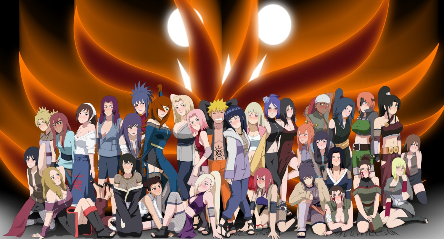 1boy 31girls 6+girls alpha_male amaru areola_slip ayame_(naruto) black_hair blonde_hair blue_hair blush brown_eyes brown_hair dark-skinned_female dark_skin derivative_work everyone eye_patch female fuuma_sasame green_eyes guren_(naruto) harem high_resolution human hyuuga_hinata inuzuka_hana isaribi_(naruto) karui kazahana_koyuki konan kurenai_yuhi kurotsuchi male matsuri_(naruto) mattwilson83 mei_terumi mitarashi_anko multiple_females multiple_girls naruto naruto_(classic) naruto_(series) naruto_shippuden natsuhi_(naruto) nipple_slip nipples orange_hair original_character original_characters purple_eyes purple_hair red_hair royalty rule34 sakura_haruno samui shion_(naruto) shizune stiky_finkaz tayuya temari tenten terumi_mei tsuchigumo_hotaru tsunade tsunami_(naruto) uzuki_yuugao uzumaki_naruto yamanaka_ino yuuhi_kurenai