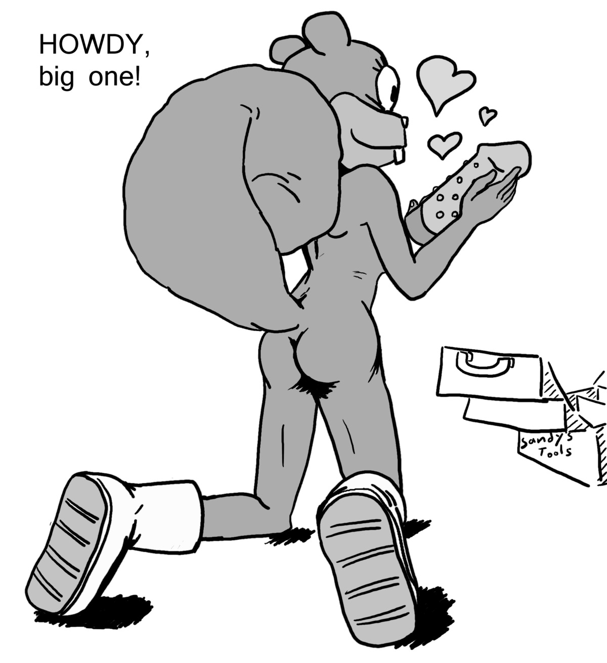 anthro female furry imaajfpstnfo nickelodeon rodent rule34 sandy_cheeks smooth_skin spongebob_squarepants squirrel tagme