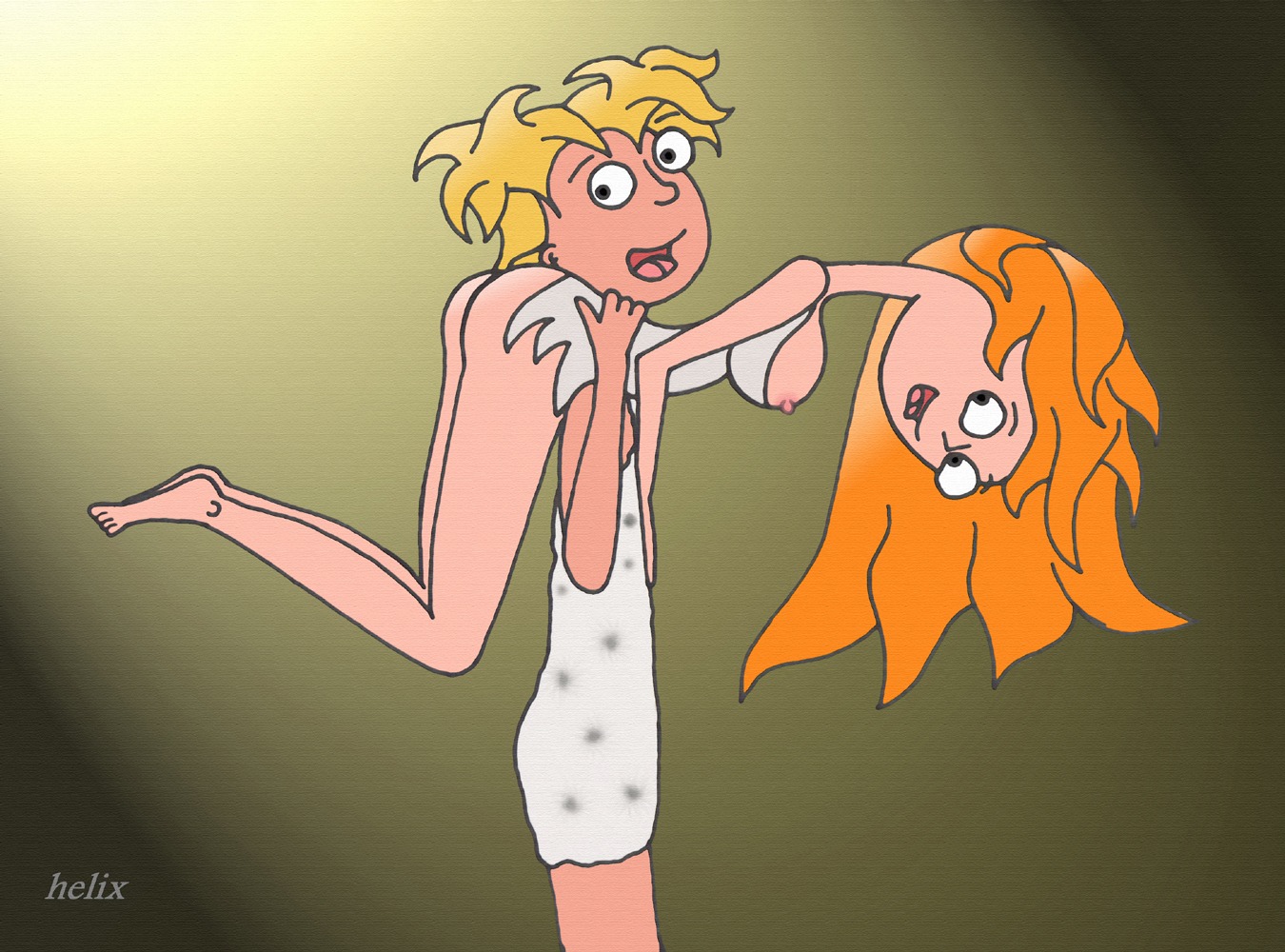 candace_flynn disney female helix human jeremy_johnson male nipples phineas_and_ferb rule34 tagme