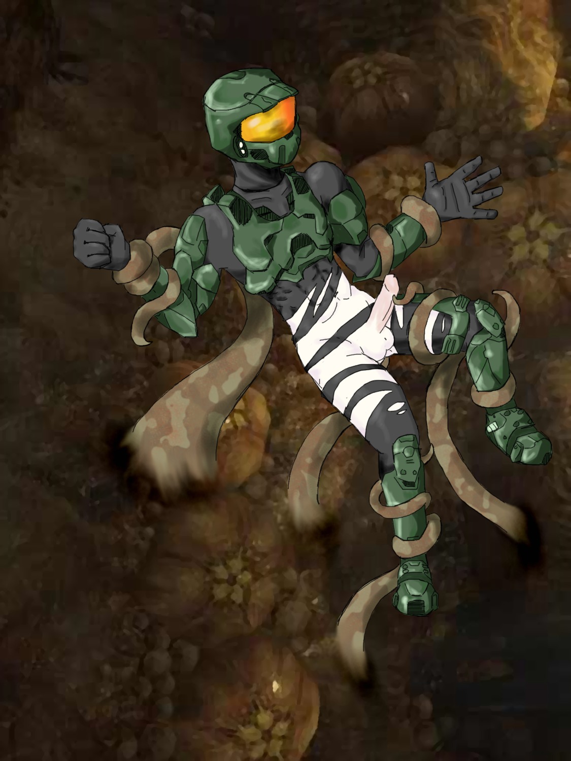 1boy 1other ambiguous_gender balls ballsack erection full-face_helmet gravemind halo_(game) halo_(series) human male male_focus male_human male_spartan_(halo) master_chief no_artist_signature no_source penis rape rule34 scrotum smooth_penis spartan_(halo) spartan_ii_(halo) tentacle tentacle_monster tentacle_on_male testicles torn_clothes