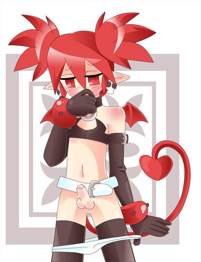 crossdressing cum disgaea disgaea_1 erection etna genderswap genderswap_(ftm) male nippon_ichi_software penis rule34 rule_63 small_penis tagme