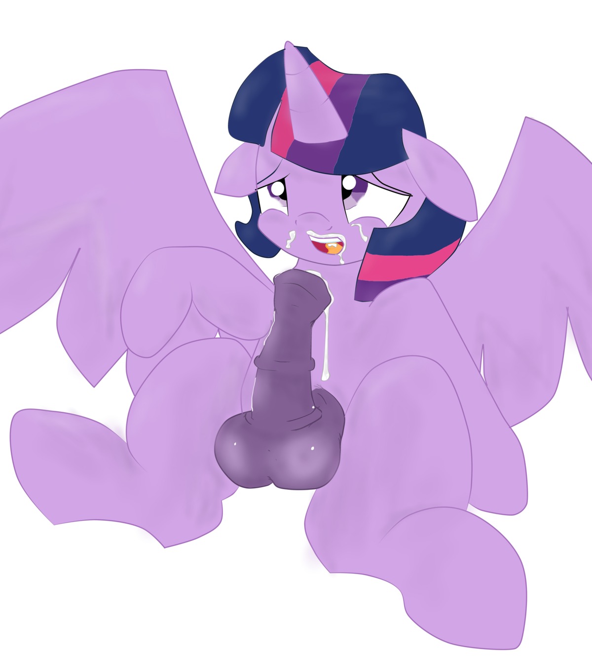 absurd_res after_sex animal_genitalia animal_penis balls bodily_fluids crossgender cum cum_in_mouth cum_in_own_mouth cum_in_self cum_inside cum_on_face cum_on_own_face cum_on_self e621 equid equine equine_genitalia equine_penis erection feathered_wings feathers feral friendship_is_magic fur genital_fluids genitals gynomorph hair hasbro hi_res horn illusiveelusive intersex mammal marshmallowvinyl multicolored_hair my_little_pony mythological_creature mythological_equine mythology nude penis purple_body purple_feathers purple_fur purple_hair simple_background solo twilight_sparkle_(mlp) two_tone_hair wing_boner winged_unicorn wings
