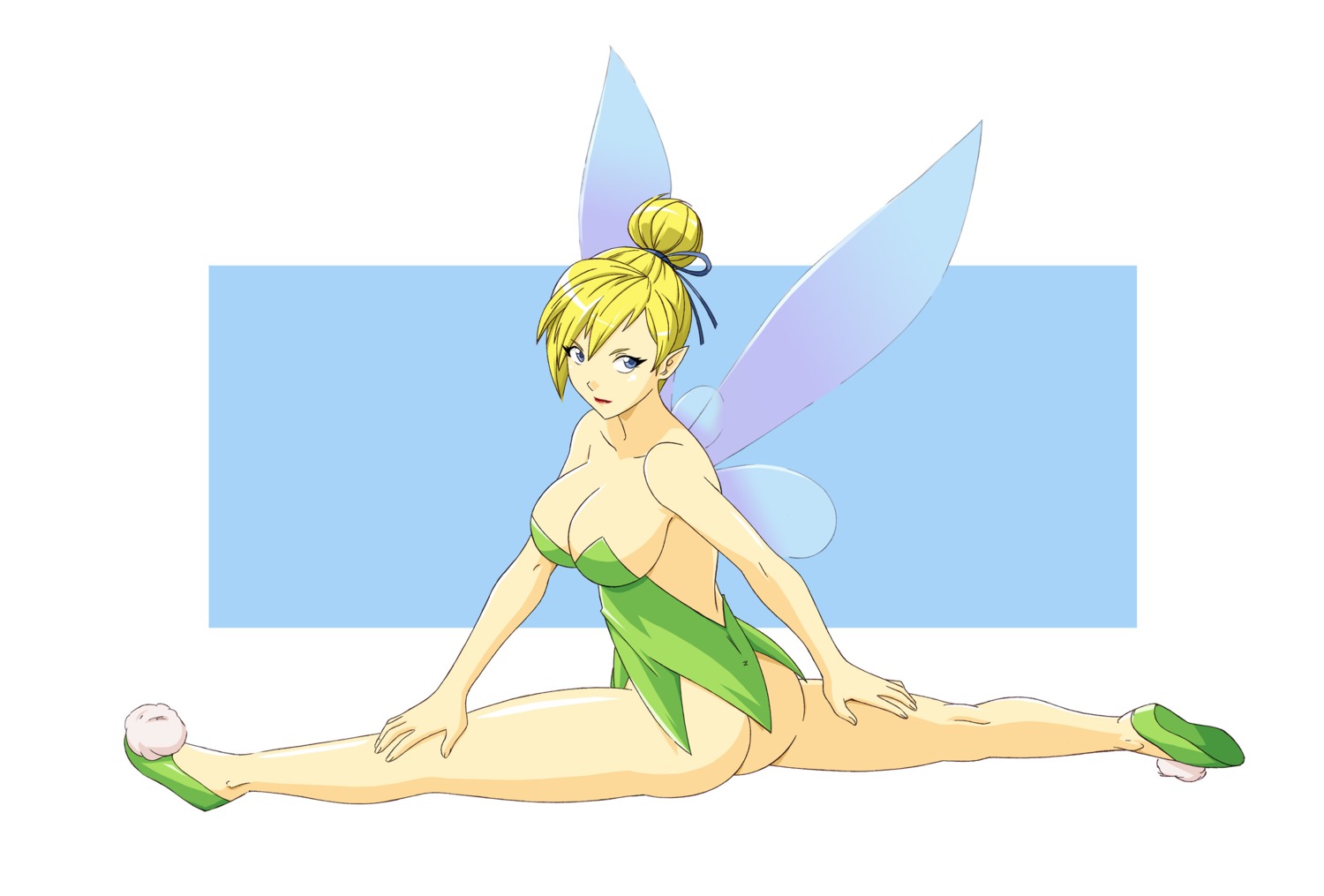 1girls alternate_breast_size breasts disney disney_fairies fairy fairy_only female female_only hi_res jpg peter_pan_(disney) pointy_chin rule34 solo tagme tinker_bell