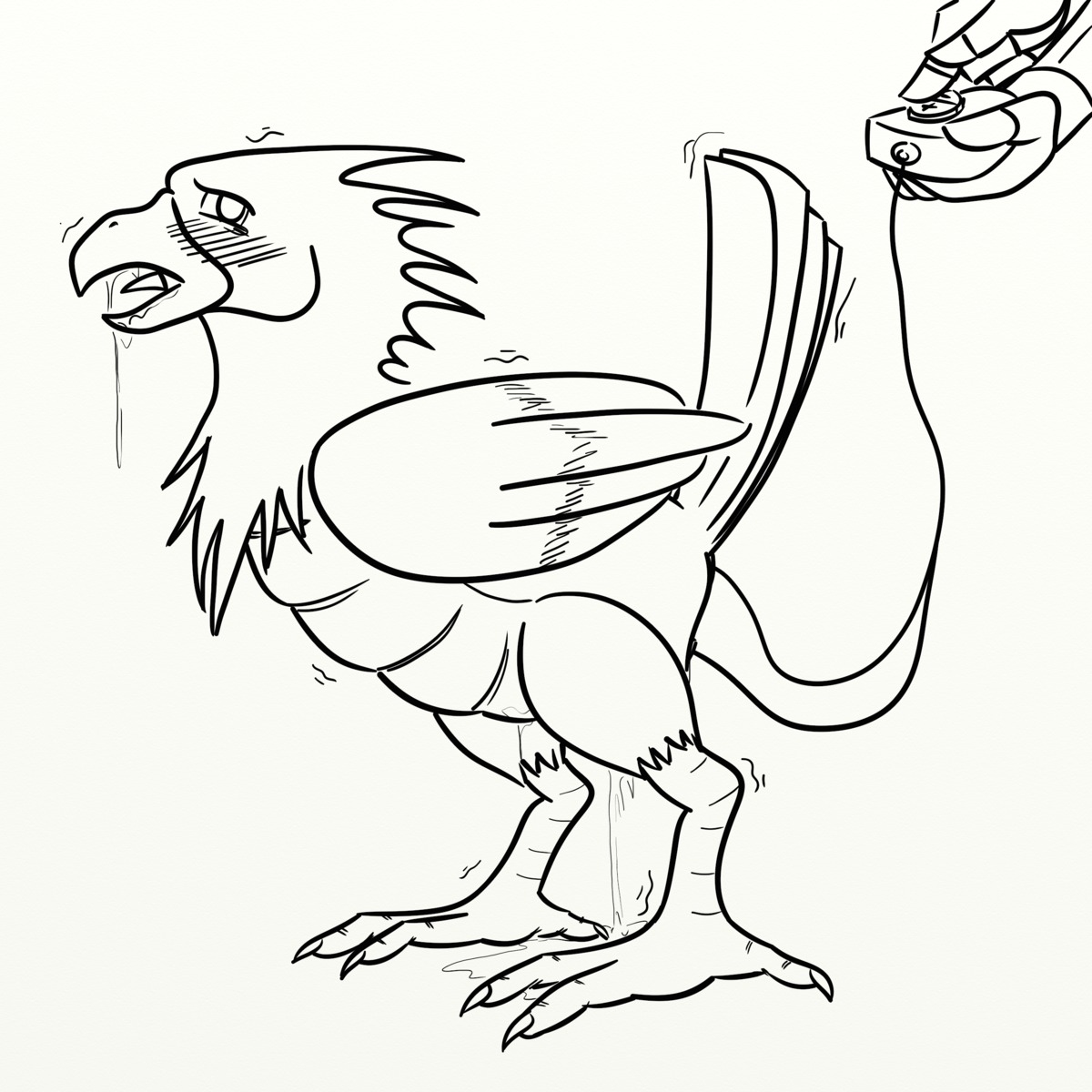 1:1 absurd_res anal anus avian bird bodily_fluids disembodied_hand double_penetration duo e621 female feral fuckemall generation_1_pokemon genital_fluids genitals hi_res interspecies monochrome nintendo penetration pokemon pokemon_(species) pokephilia sex shaking shivering side_view spearow toy vaginal vaginal_fluids vulva