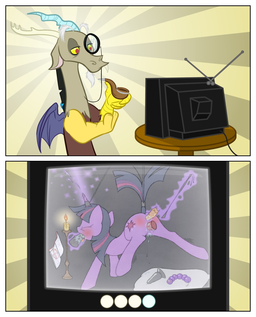 chimera discord_(mlp) draconequus equine female feral friendship_is_magic hasbro male my_little_pony mythological_creature mythological_equine mythology rule34 smooth_skin tagme twilight_sparkle_(mlp) unicorn