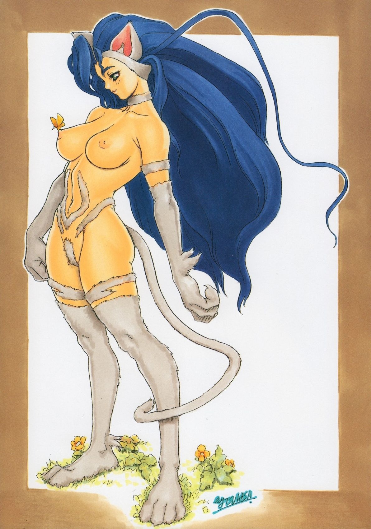 1996 1girls breasts capcom darkstalkers felicia felicia_(darkstalkers) female rule34 small_breasts tagme tsukasa_jun
