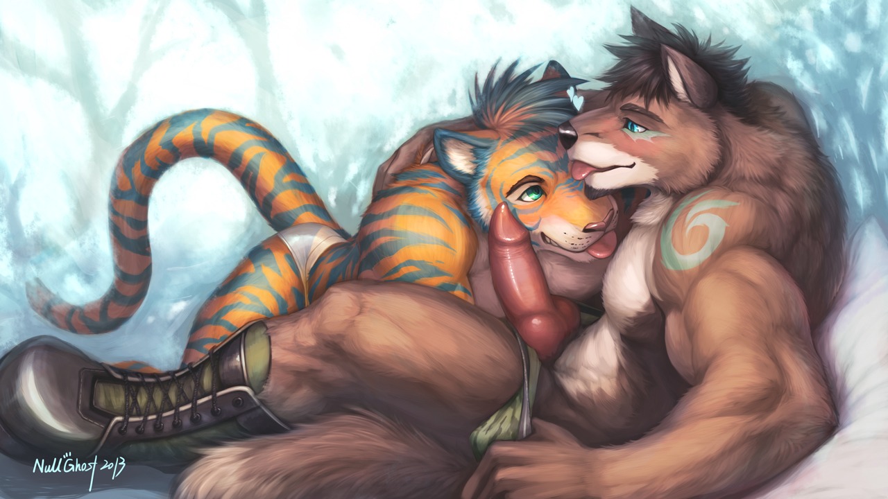 16:9 2013 abs animal_genitalia animal_penis anthro anthro_on_anthro athletic balls barazoku biceps big_muscles big_penis black_nose blue_body blue_eyes blue_fur blue_hair blush boots bottomwear briefs brown_body brown_fur brown_hair canid canine canine_genitalia canine_penis canis clothed clothing clothing_pull cuddling duo e621 erection felid footwear fur genitals green_eyes grin hair interspecies kneeling knot male male/male mammal markings muscular muscular_male nude null-ghost orange_body orange_fur orange_hair pantherine pants partially_clothed pecs penis penis_poking_out pink_nose romantic romantic_couple shoes sitting smile stripes tail teeth tiger tongue tongue_out topless underwear underwear_down underwear_pull widescreen wolf