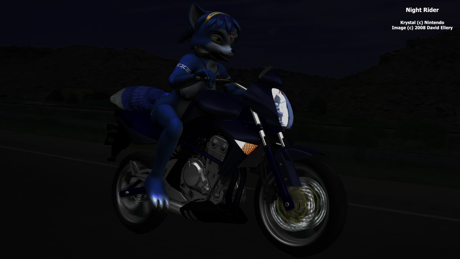 3d anthro color female female_only fox fur furry krystal rule34 solo star_fox tagme