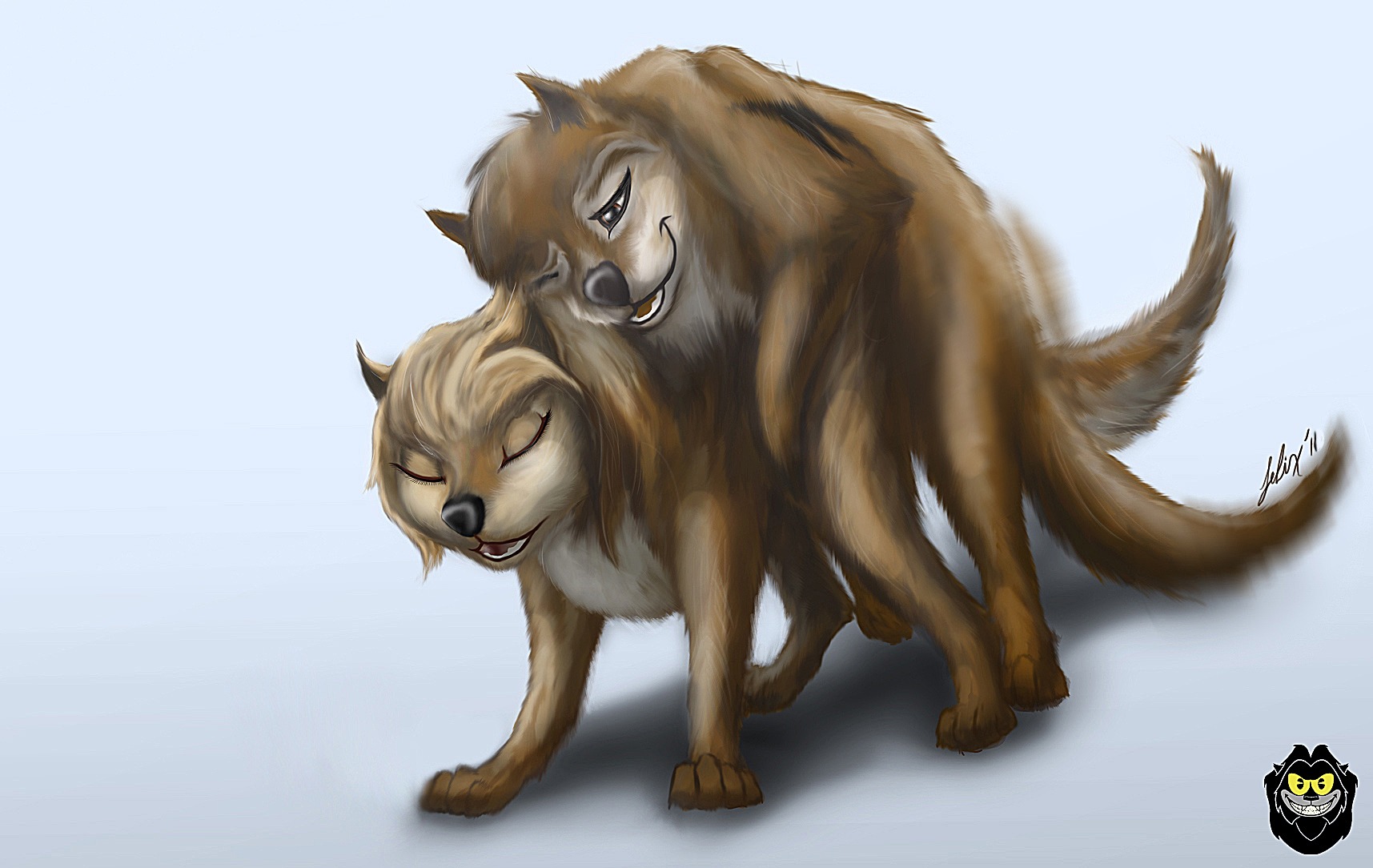 1boy 1girls alpha_and_omega canine female feral kate_(alpha_and_omega) male rule34 sex wolf