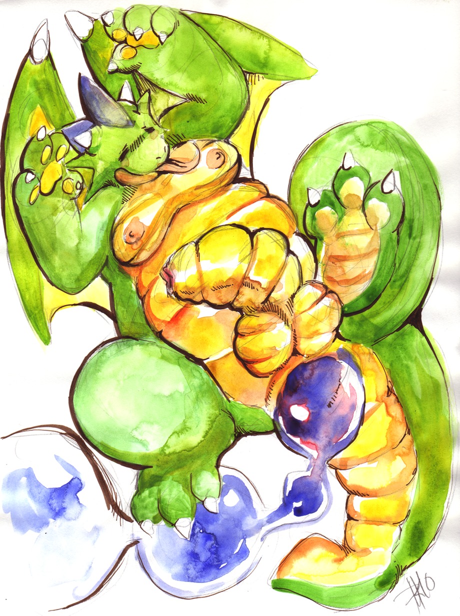 1futa 2010 anal brokenwing chubby dragon futanari goo horn intersex overweight paws penis purplekecleon rule34 scalie solo_futa wings