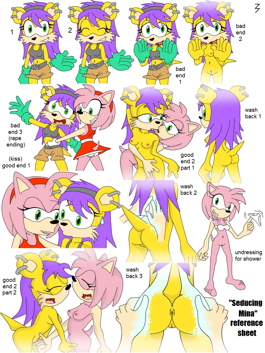 3pac amy_rose anthro archie_comics breasts clothes color female female_only fingering fur furry furry_only green_eyes hedgehog interspecies long_hair mina_mongoose mongoose multiple_females nipples nude pink_hair purple_hair pussy rule34 sega short_hair simple_background sonic_(series) sonic_the_hedgehog_(archie) sonic_the_hedgehog_(comics) sonic_the_hedgehog_(series) standing uncensored vulva white_background yellow_fur yuri