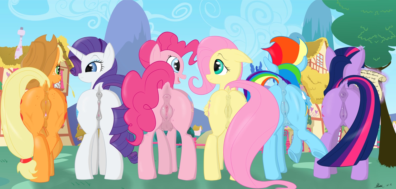 absurd_res anatomically_correct anatomically_correct_genitalia anatomically_correct_vulva animal_genitalia animal_vulva anus applejack_(mlp) blonde_hair bloss blue_body blue_eyes blue_eyeshadow blue_feathers blue_fur butt chewing_grass cutie_mark digital_media_(artwork) e621 earth_pony equid equine equine_genitalia equine_vulva eyeshadow faceless_character faceless_female feathered_wings feathers female feral fluttershy_(mlp) freckles friendship_is_magic fur genitals green_eyes group hair hasbro hi_res horn horse makeup mammal mane_six_(mlp) multicolored_hair my_little_pony mythological_creature mythological_equine mythology nude object_in_mouth open_mouth orange_body orange_fur pegasus pink_body pink_fur pink_hair pinkie_pie_(mlp) pony presenting presenting_hindquarters purple_body purple_fur purple_hair quadruped rainbow_dash_(mlp) rainbow_hair rarity_(mlp) tail take_your_pick teats twilight_sparkle_(mlp) two_tone_hair unicorn vulva wheat white_body white_fur wings yellow_body yellow_feathers yellow_fur