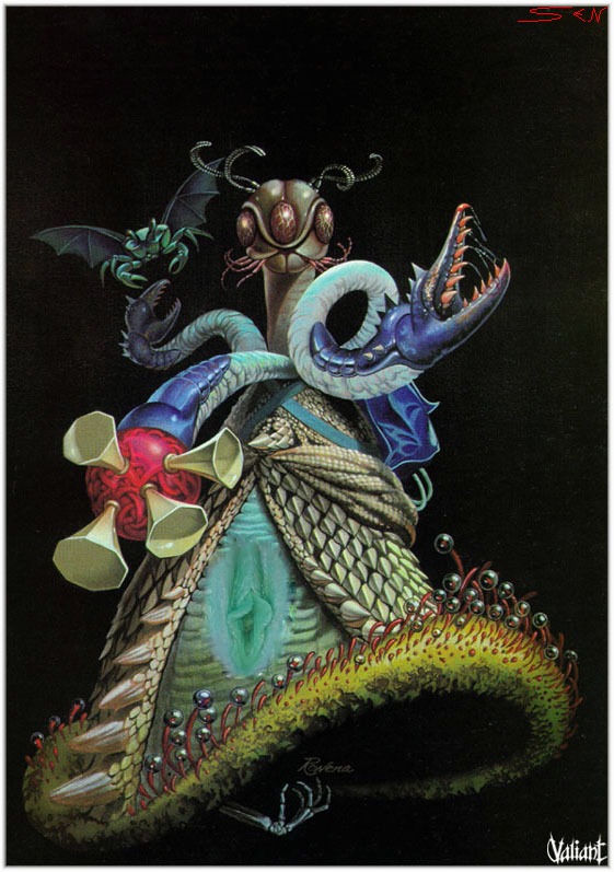 artist_name black_background bone claws cthulhu_mythos female great_race_of_yith h.p._lovecraft open_mouth pincers public_domain pussy rowena_morrill rule34 saliva sen simple_background wings