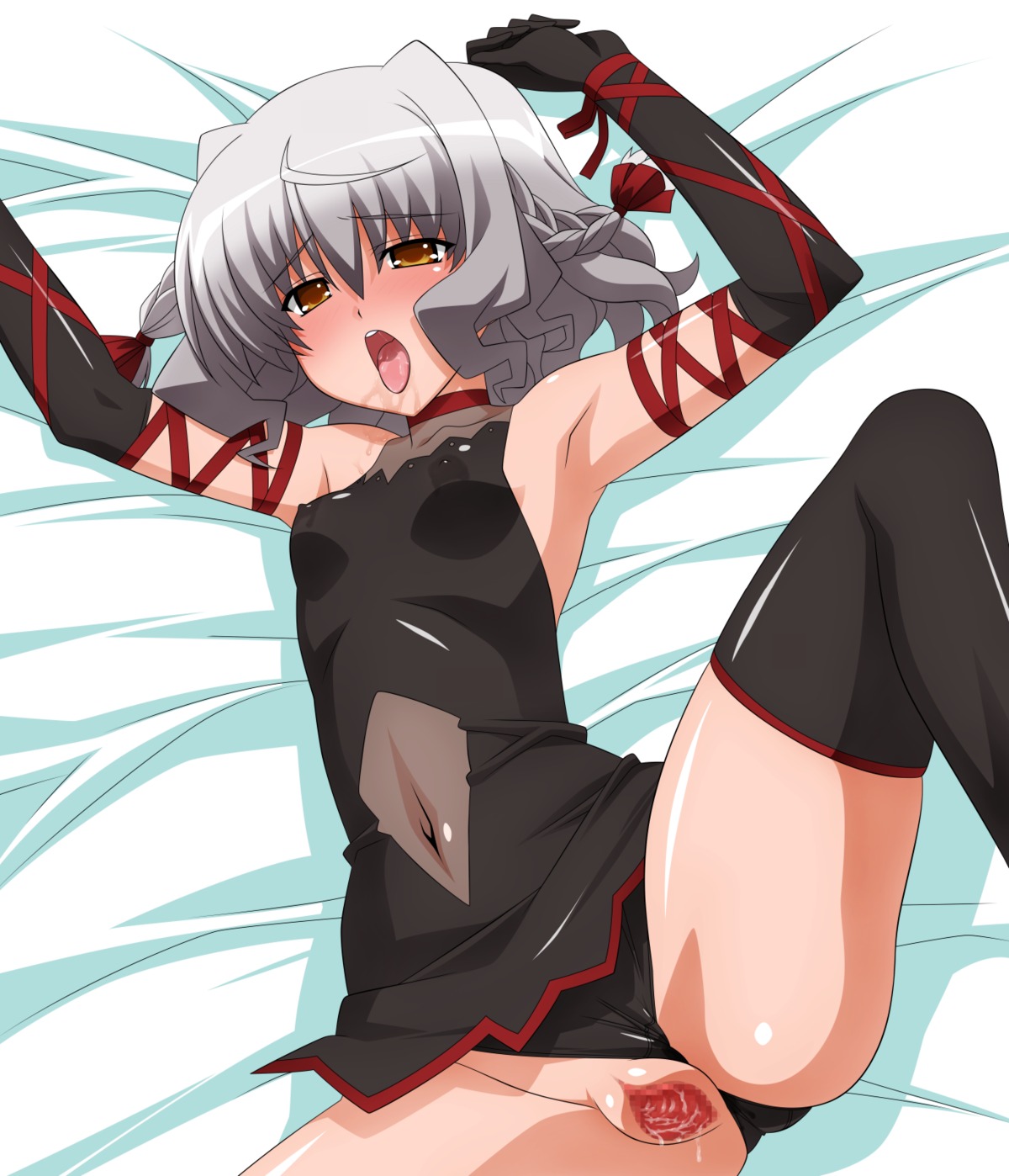 bell_zephyr censored erect_nipples female night_wizard nipples over_drive pussy rule34 thighhighs vagina wave_ride