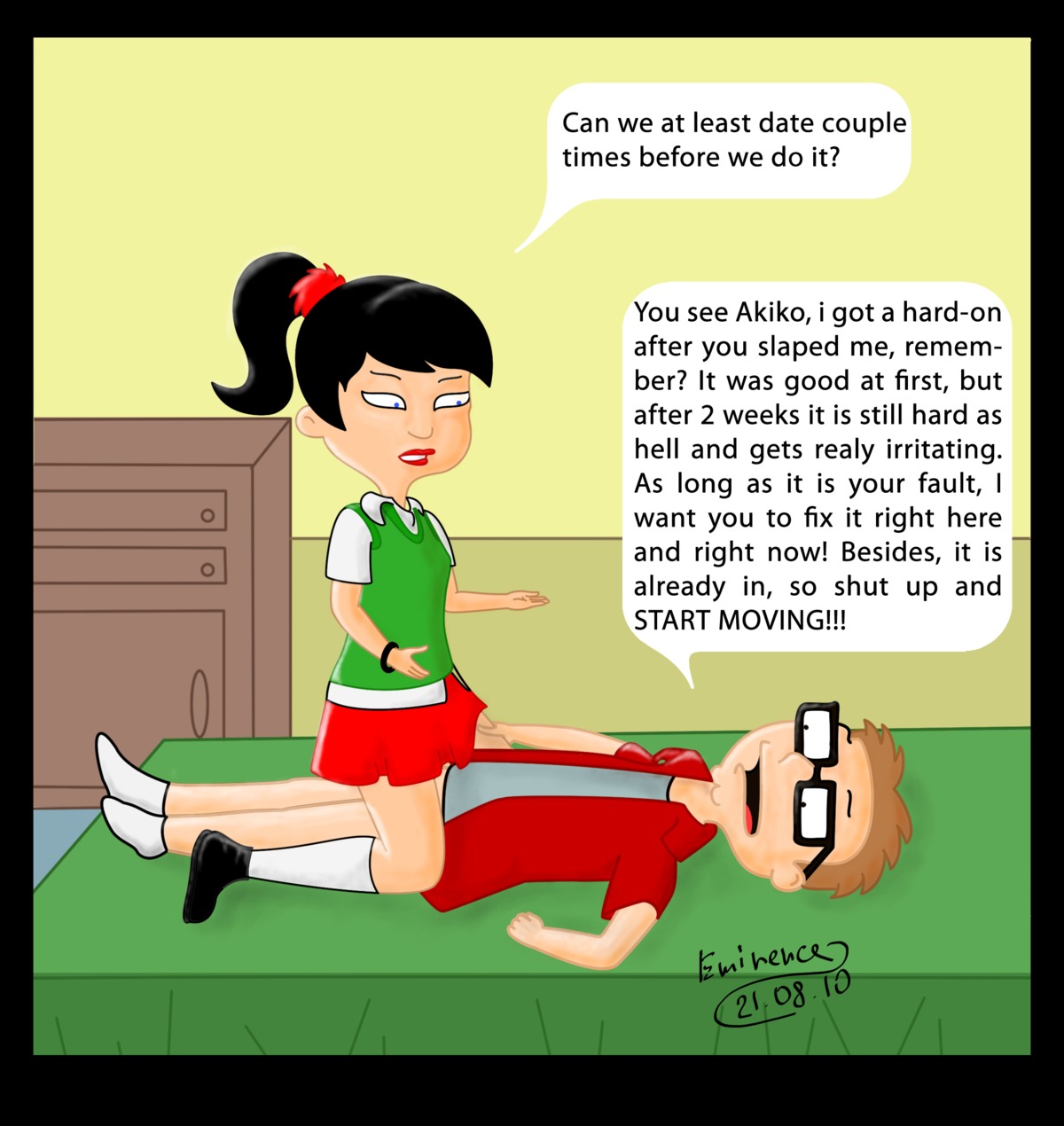 1girls akiko_yoshida american_dad eminence female rule34 steve_smith tagme