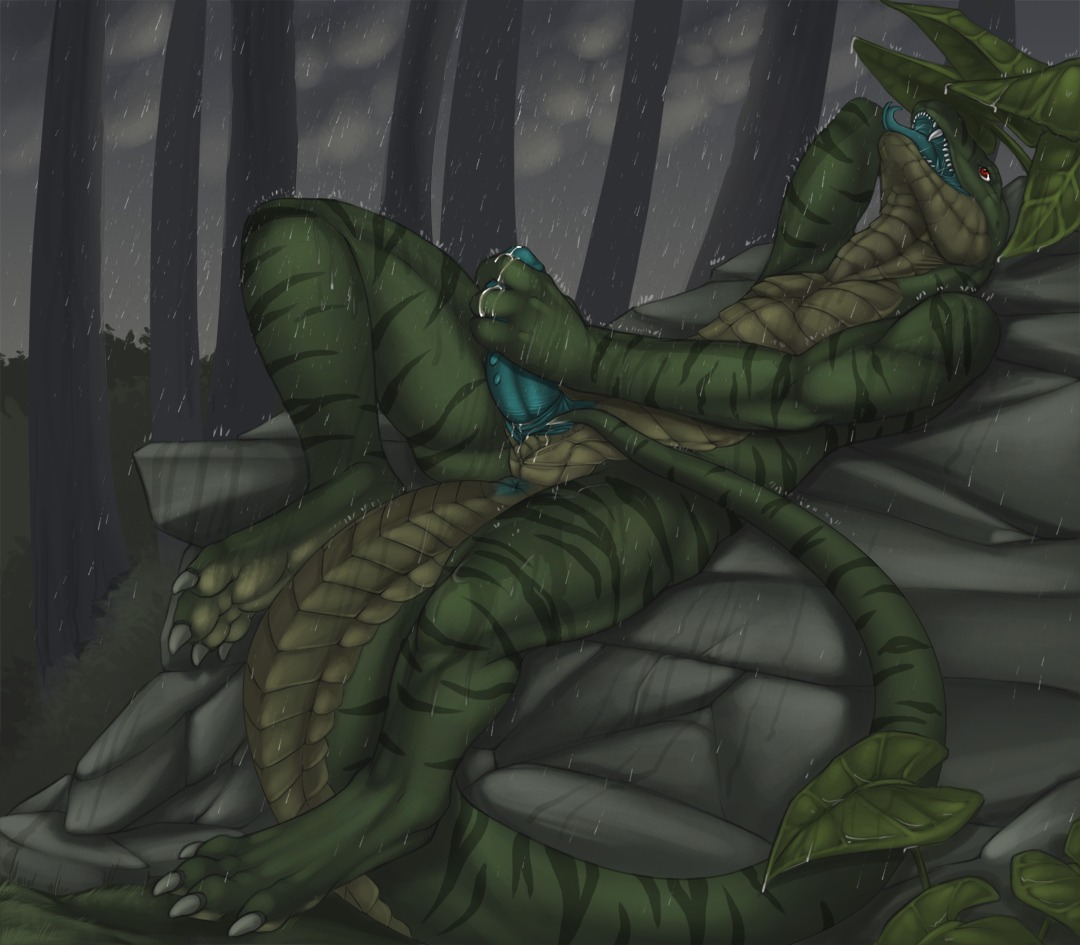 2012 anthro cum gay gay_anal gay_male gay_sex homosexual homosexual_male male male/male male_penetrated penis rain reptile rule34 scalie snake solo_male tojo_the_thief