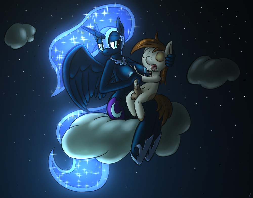 age_difference anthro anthrofied armor balls big_breasts bioluminescence black_body black_feathers blue_eyes blue_hair blue_nipples bodily_fluids breastfeeding breasts brown_hair cloud cutie_mark duo e621 earth_pony equid equine erection feathered_wings feathers female friendship_is_magic genitals glowing glowing_nipples hair hasbro headgear helmet horn horse lactating larger_female long_hair male male/female mammal milk my_little_pony mythological_creature mythological_equine mythology night nightmare_moon_(mlp) nipples nude open_mouth penis pipsqueak_(mlp) pony size_difference smaller_male smile star tg-0 tongue winged_unicorn wings young young_anthro young_male