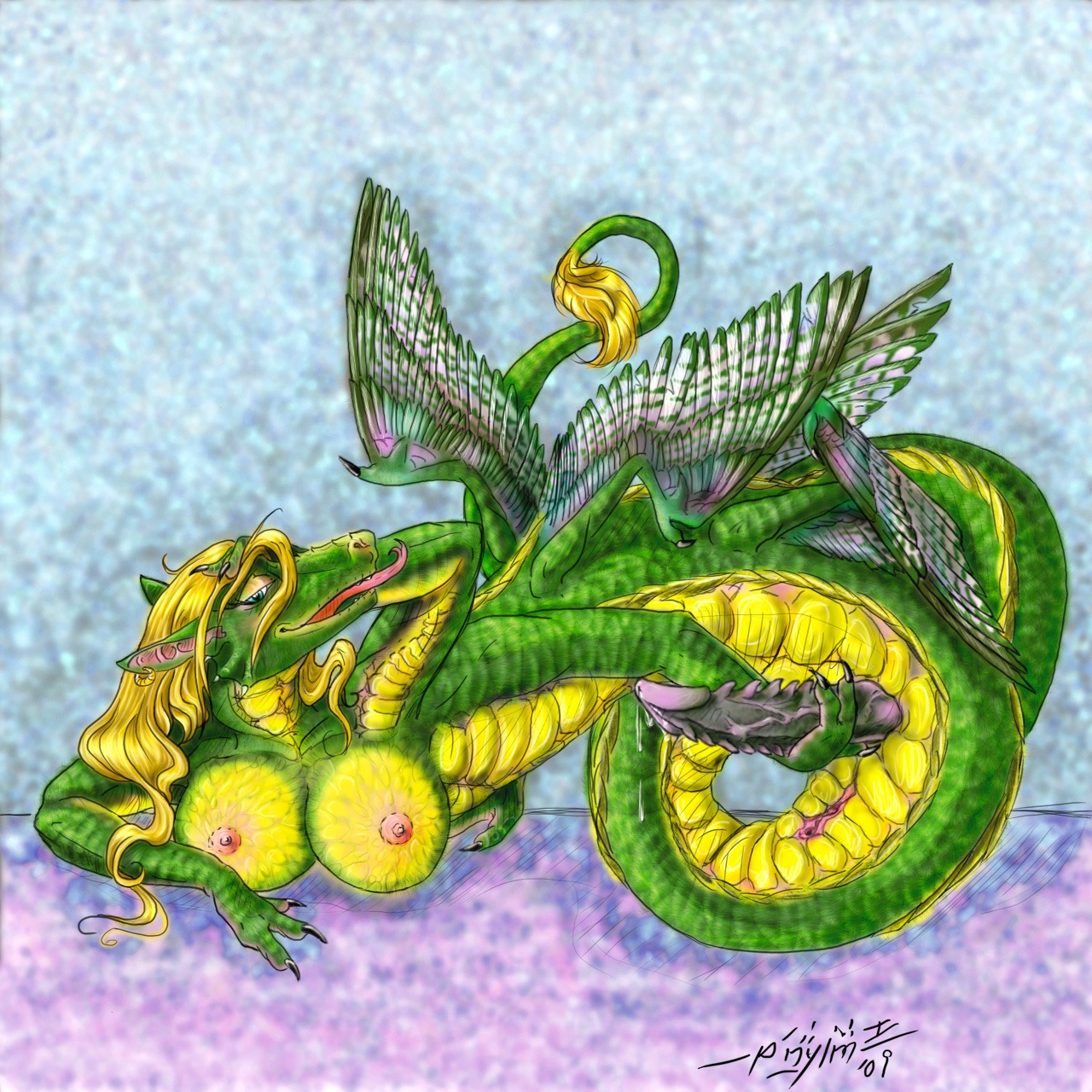 1:1 4_arms 4_wings anthro apode breasts draconcopode dragon e621 erection european_mythology feathered_dragon feathered_scalie feathered_snake feathered_wings feathers genitals herm hi_res intersex legless luccamanadragon multi_arm multi_limb multi_wing mythological_creature mythological_scalie mythology naga nipples non-mammal_breasts non-mammal_nipples penile_spines penis reptile sackless scalie serpentine snake solo tail vulva wings