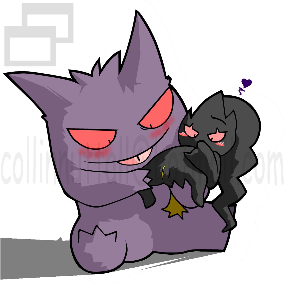 banette blush color female feral fur gengar interspecies nude pokemon pussy rule34 sitting size_difference tagme vulva