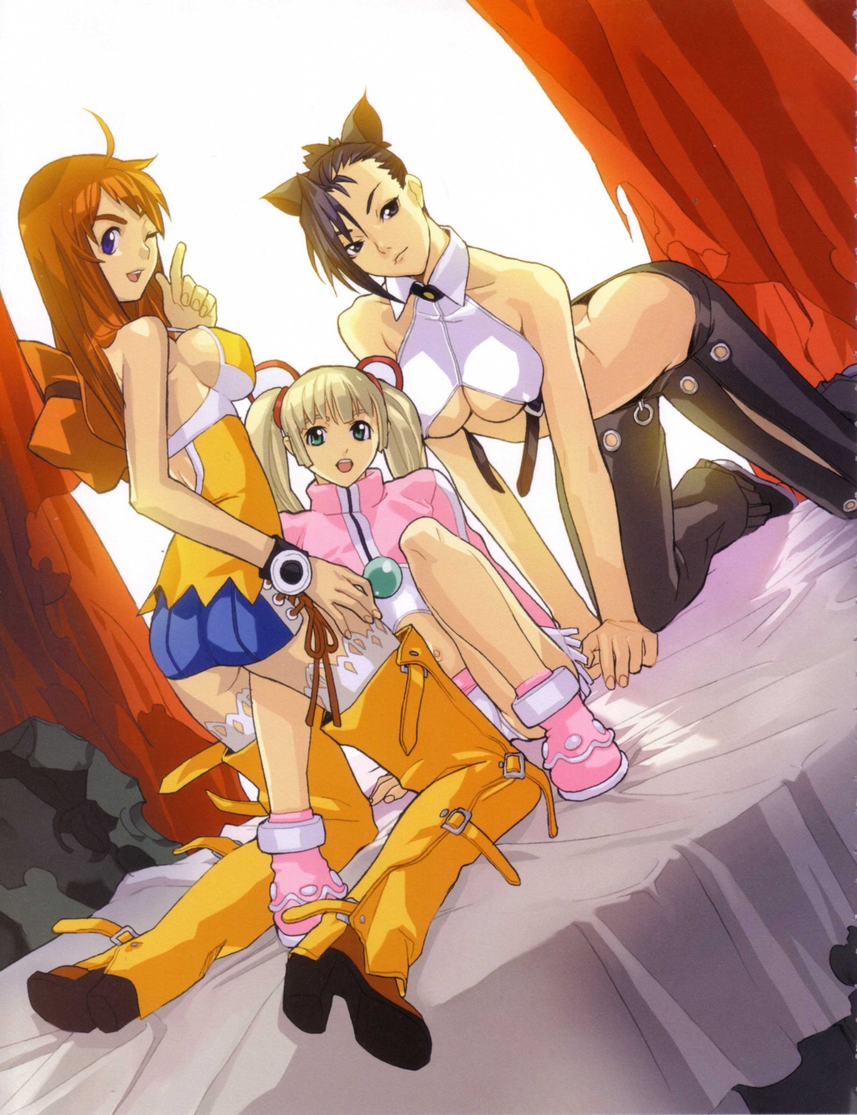 3girls amy_(burst_angel) burst_angel female meg_(burst_angel) rule34 sei_(burst_angel) tagme