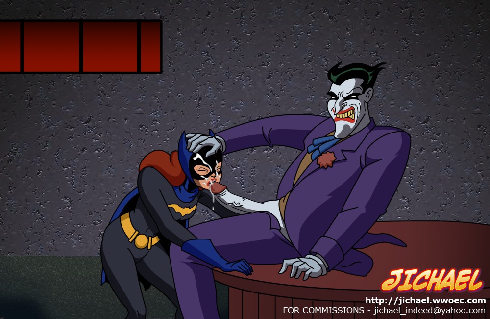 barbara_gordon batgirl batman:_the_animated_series batman_(series) blowjob cum_on_face dc dc_comics dcau female jichael joker rule34