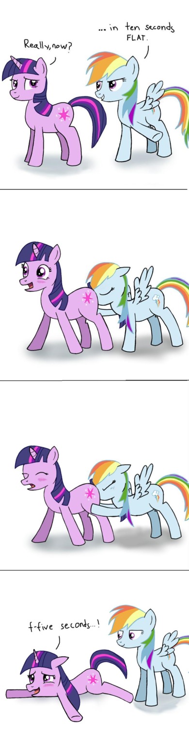 equine female feral friendship_is_magic my_little_pony mythological_creature mythological_equine mythology pegasus purple_hair rainbow_dash_(mlp) rule34 smooth_skin tagme tail twilight_sparkle_(mlp) unicorn