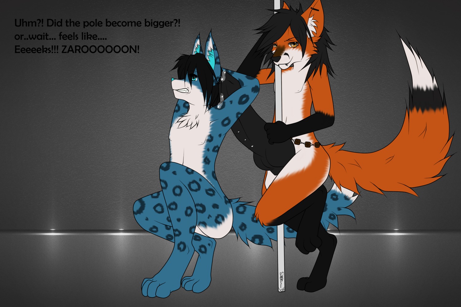 3:2 animal_genitalia animal_penis anthro big_penis black_penis bodily_fluids butt canid canine canine_genitalia canine_penis canis cum dancing duo e621 erection felid femboy fox genital_fluids genitals hi_res huge_penis hybrid hyper hyper_genitalia hyper_penis knot leopard male male/male mammal pantherine penis precum raised_tail red_fox shijan skyfly snow_leopard tail true_fox wolf zaron_naku_(zaron-naku)