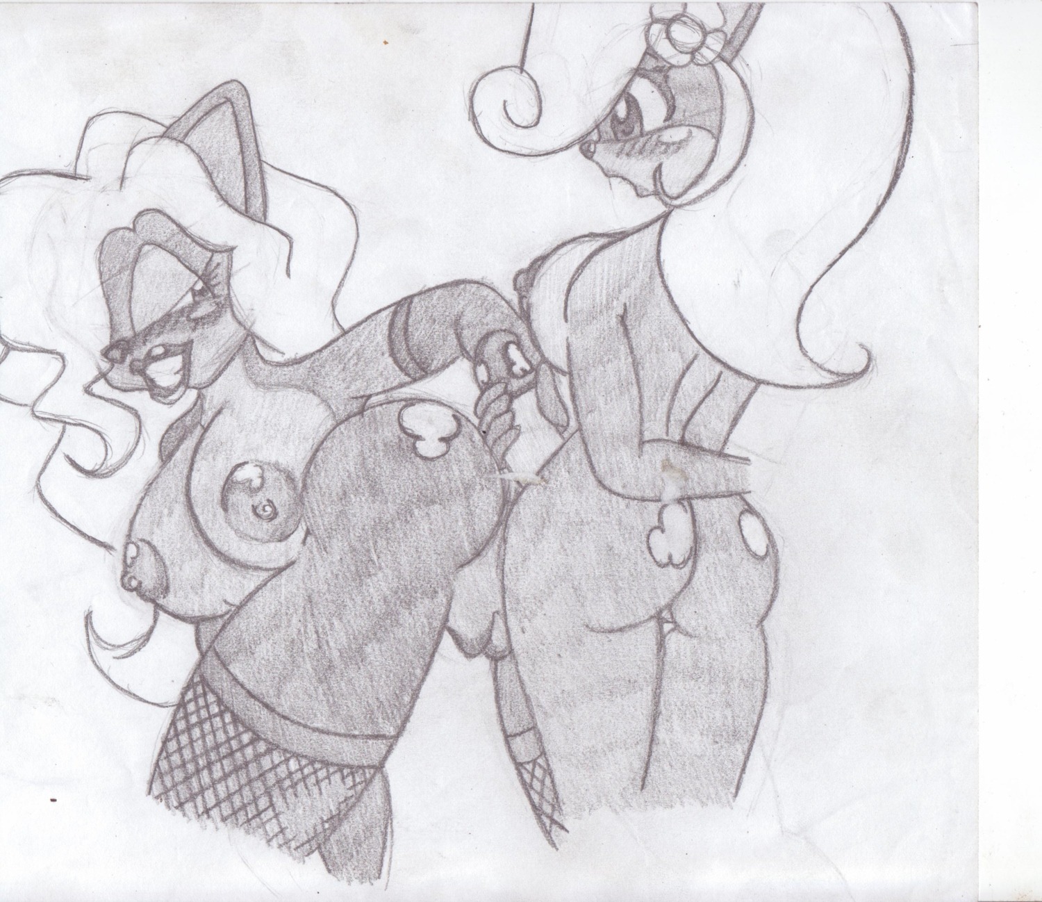 1futa 1girls anthro areola bandicoot bent_over bimbo blush breasts busty cleavage coco_bandicoot crash_(series) eyeshadow female fishnet_stockings fur furry futa_on_female futanari handjob intersex larger_female lipstick makeup mammal marsupial monochrome nipples rule34 smaller_futa standing standing_sex tagme takumi tawna_bandicoot voluptuous