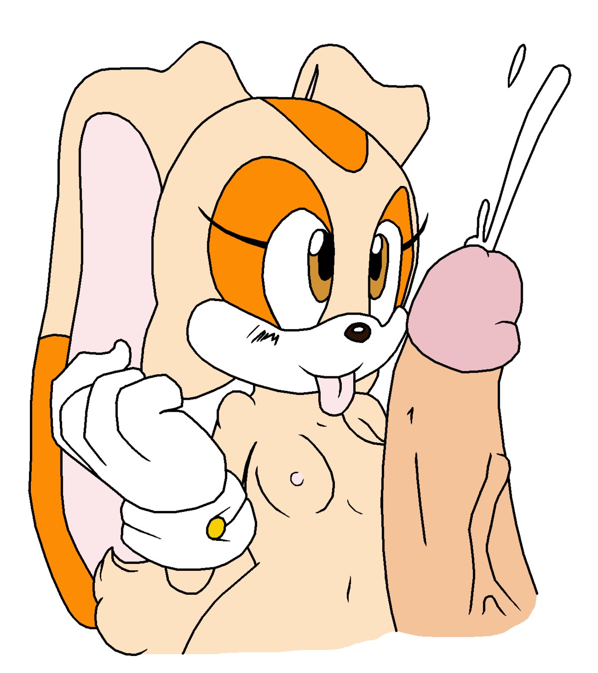 1girls color cream_the_rabbit cum female fur furry male rabbit rule34 sega simple_background sonic_(series) sonic_advance_2 sonic_team sonic_the_hedgehog_(series) sssonic2