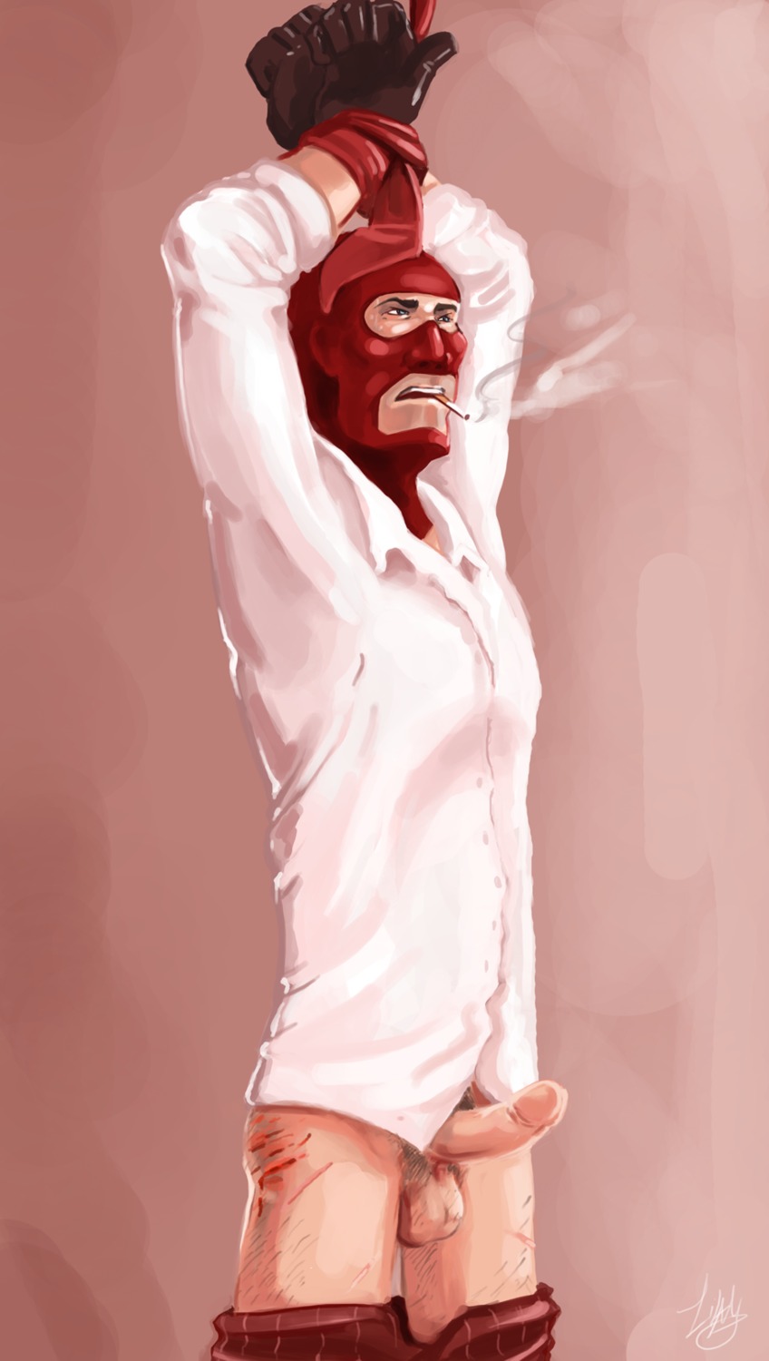 1boy gay male male_only rule34 solo spy_(team_fortress_2) team_fortress_2 yaoi