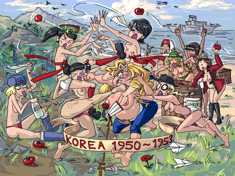 10girls 6+girls airplane alcohol american american_female american_flag angry angry_face anonymous_artist arms_up asian asian_female australia australian australian_female bare_legs barefoot barrel belt big_breasts black_eyes black_hair black_hat blonde blonde_female blonde_hair blue_pants boots bottle breasts british british_female brown_hair bruise canada catfight china chinese chinese_female clenched_teeth closed_eyes cloud clouds cloudy_sky cold_war cork cork_hat crate double_bun drink eastern_european english_text fat female female_focus female_only fight fighting flower funny fur fur_hat grass green_hat grey_hat hair hair_bun hair_buns half-dressed half_naked happy hat hat_only historical historical_porn history holding_bottle holding_food holding_object huge_breasts humor korean korean_female korean_war long_hair looking_at_another looking_away medium_breasts medium_hair military_hat monocle mountain mountains multiple_females multiple_girls naked national_personification no_bra no_sex north_america north_korea northern_european one_eye_closed open_mouth outdoors outside overweight overweight_female panties pants paper paper_airplane paper_dart parody partially_clothed partially_nude personification pink_nipples pointy_chin poppy_(flower) punch punching punching_face red_clothing red_flower red_ribbon ribbon royal_canadian_mounted_police rule34 russia russian russian_female sand ship sitting sky slingshot small_breasts south_korea soviet soviet_union standing stereotype stone stones throwing_food throwing_tomatoes tomato tomatoes tree trees turkey turkish_female turkish_flag united_kingdom unknown_artist usa vegetable vegetables vodka water western_european white_belt