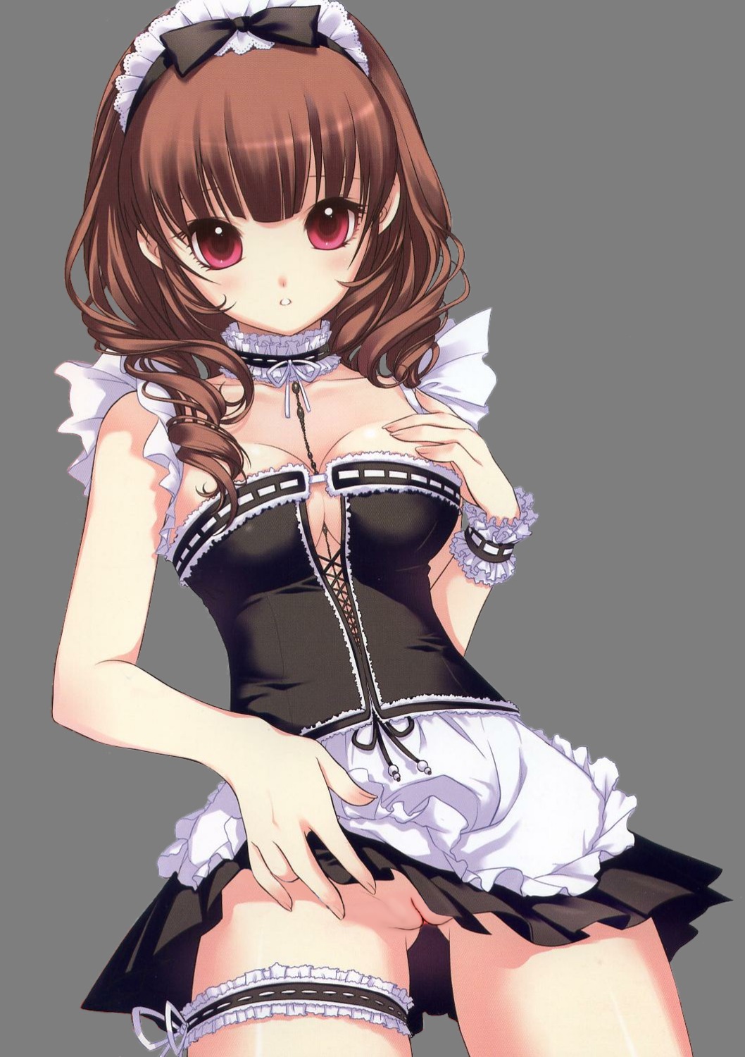 cleavage dmyo female garter lolita_fashion nopan photoshop pussy rule34 transparent_background uncensored vagina