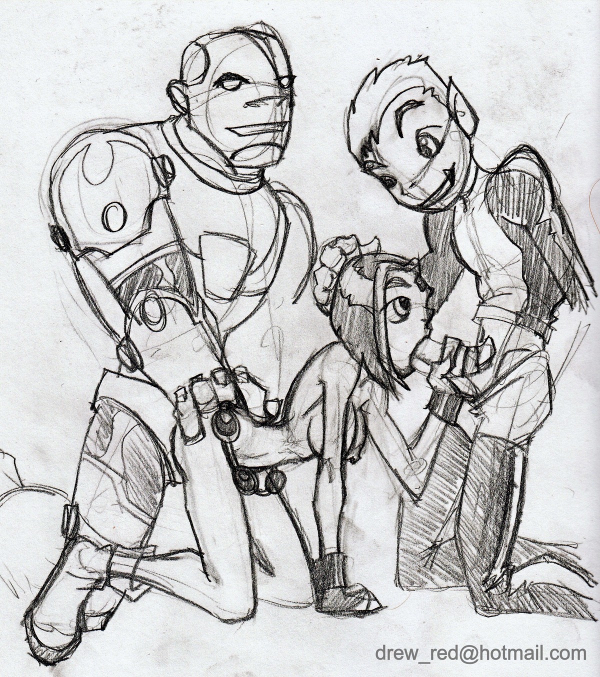 all_fours beast_boy bent_over cyborg_(dc) dc dc_comics doggy_style female interracial male male/female monochrome raven_(dc) reddrew rule34 sex smooth_skin straight teen_titans threesome