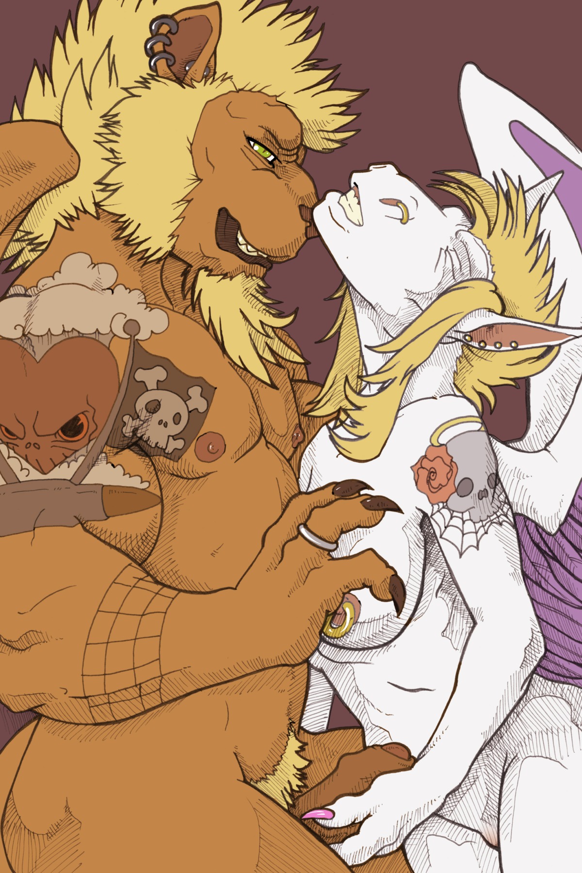 anthro balls breasts character_request disney dwalker female furry gargoyles handjob male penis rule34 straight una_(gargoyles)