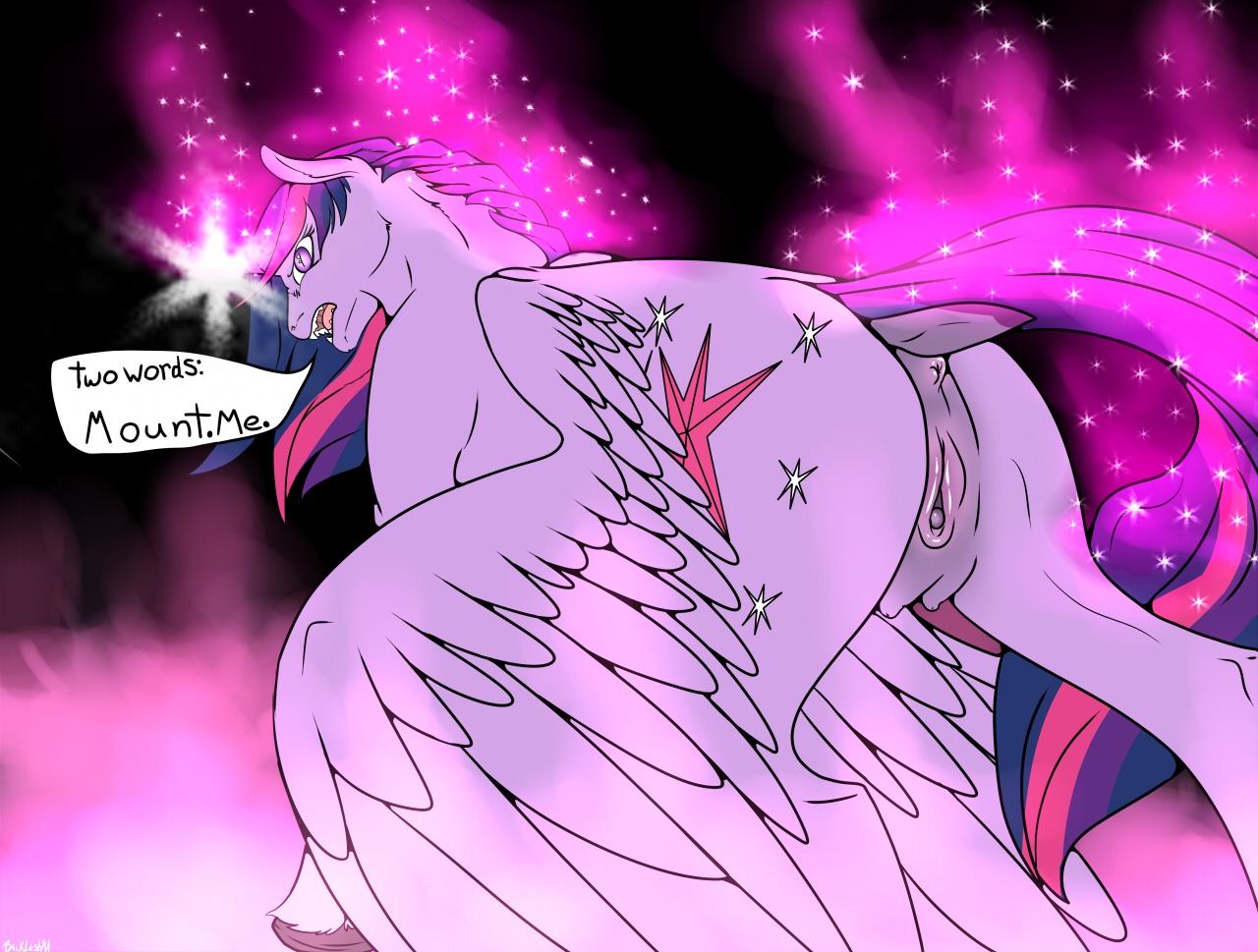 angry anus backlash91 butt clitoral_winking clitoris conditional_dnp cutie_mark dialogue digital_media_(artwork) dock_(anatomy) e621 english_text equid equine fangs feathered_wings feathers female feral friendship_is_magic fur genitals hair hasbro hooves horn looking_at_viewer looking_back magic mammal multicolored_hair my_little_pony mythological_creature mythological_equine mythology nipples nude open_mouth presenting pupils purple_body purple_eyes purple_feathers purple_fur purple_hair raised_tail slit_pupils solo sparkles spread_legs spreading tail teats teeth text twilight_sparkle_(mlp) two_tone_hair vulva winged_unicorn wings