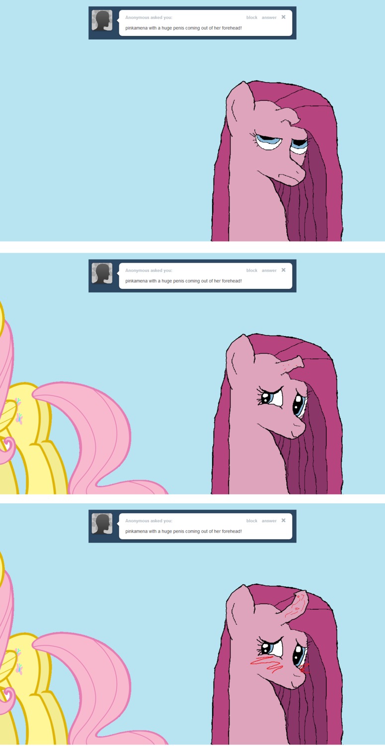 female fluttershy_(mlp) friendship_is_magic my_little_pony pink_hair pinkie_pie_(mlp) rule34 smooth_skin twilight_panda