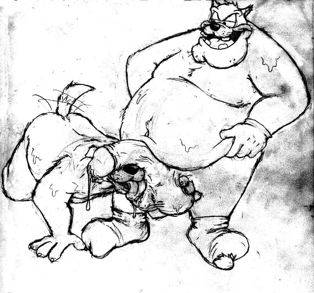 anthro balls disney fat gay goof_troop male male_only monochrome obese obese_male overweight overweight_male penis pete_(disney) peter_pete_sr. rule34 sketch tagme testicles