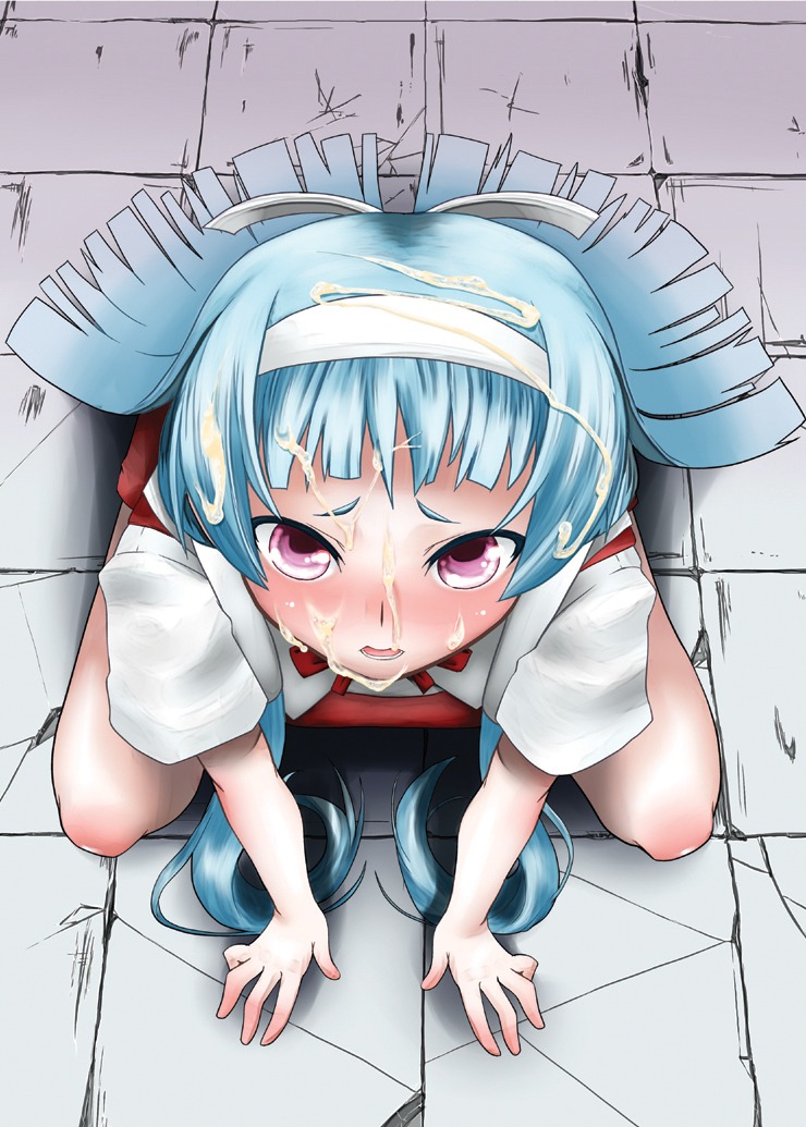 1girls clothing cum female female_only kannagi nagi rule34 solo tagme