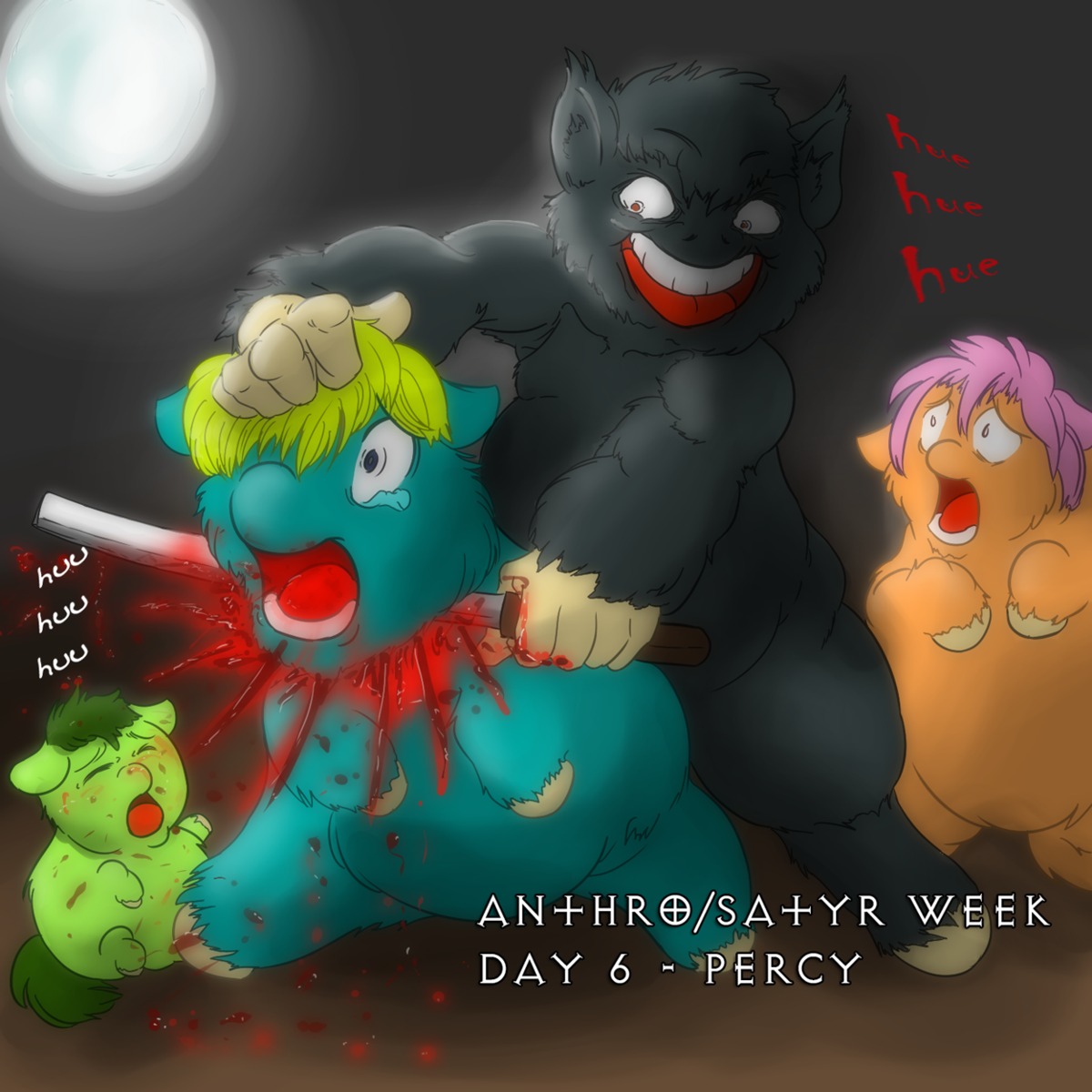 1:1 5_fingers ambiguous_gender biped blood blood_from_neck bodily_fluids death decapitation digital_media_(artwork) e621 english_text equid equine feral fingers fluffy_pony fluffy_pony_(species) fur gore group hair hi_res hooves kemono killing knife mammal melee_weapon neck_torture open_mouth pulling_hair quadruped ryunnosuke scared simple_background slit_throat sword teeth text tongue touching_hair weapon what_has_magic_done wounded young young_feral