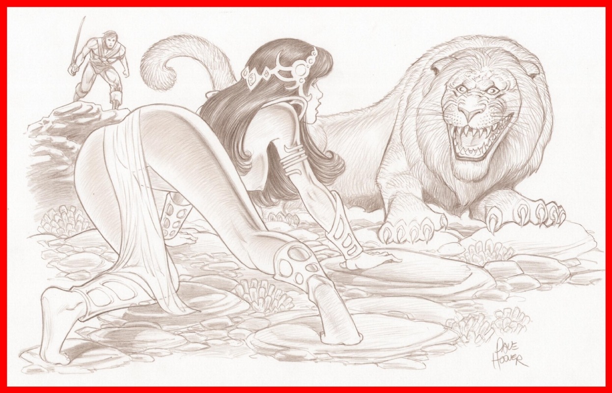 a_princess_of_mars banth barefoot barsoom dave_hoover dejah_thoris female john_carter loincloth pelvic_curtain rule34 topless