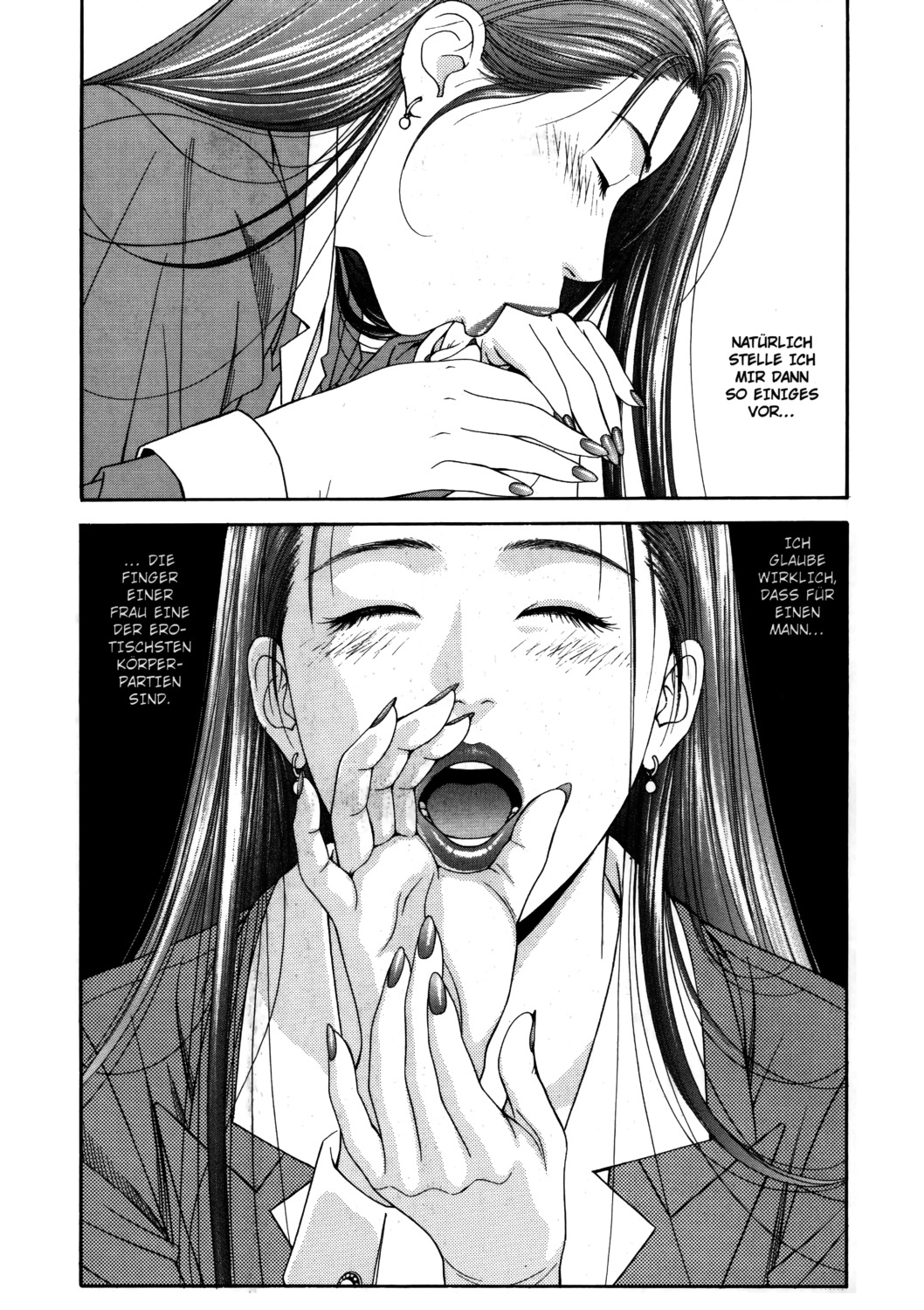 blouse business_suit business_woman dress_shirt female g-taste monochrome office office_lady pencil_skirt rule34 skirt suit tagme translation_request white_blouse white_shirt yagami_hiroki