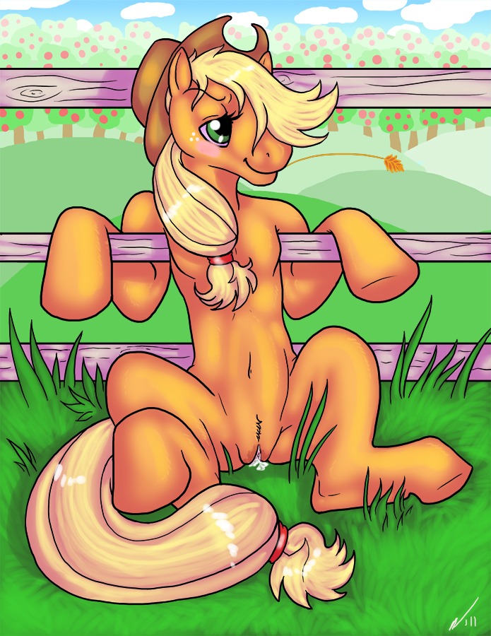 2011 applejack_(mlp) earth_pony equine female female_only feral friendship_is_magic fur hooves horse isil my_little_pony pony rule34 smooth_skin solo tagme tail