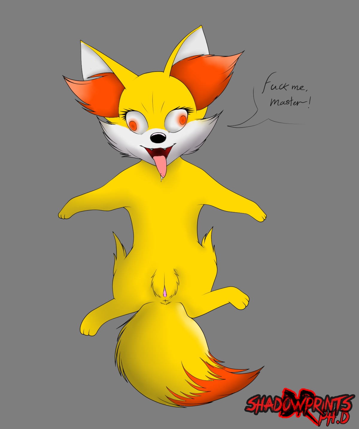 3_toes alpha_channel animalcells anus black_nose canid canine derp_eyes digitigrade dipstick_tail e621 english_text feet female fennekin feral generation_6_pokemon genitals hi_res lying mammal markings nintendo on_back orange_eyes paws pokemon pokemon_(species) profanity quadruped simple_background solo tail tail_markings text toes transparent_background vulva