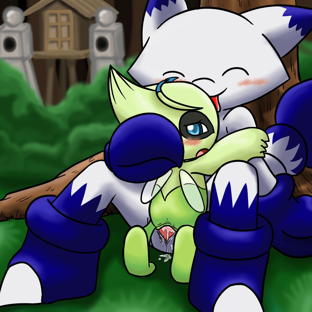 1boy 1girls anthro celebi color erection female gligar interspecies male nintendo penis penis_in_vagina pokemon pokemon_(species) pussy rule34 sex smooth_penis straight toony vaginal_penetration