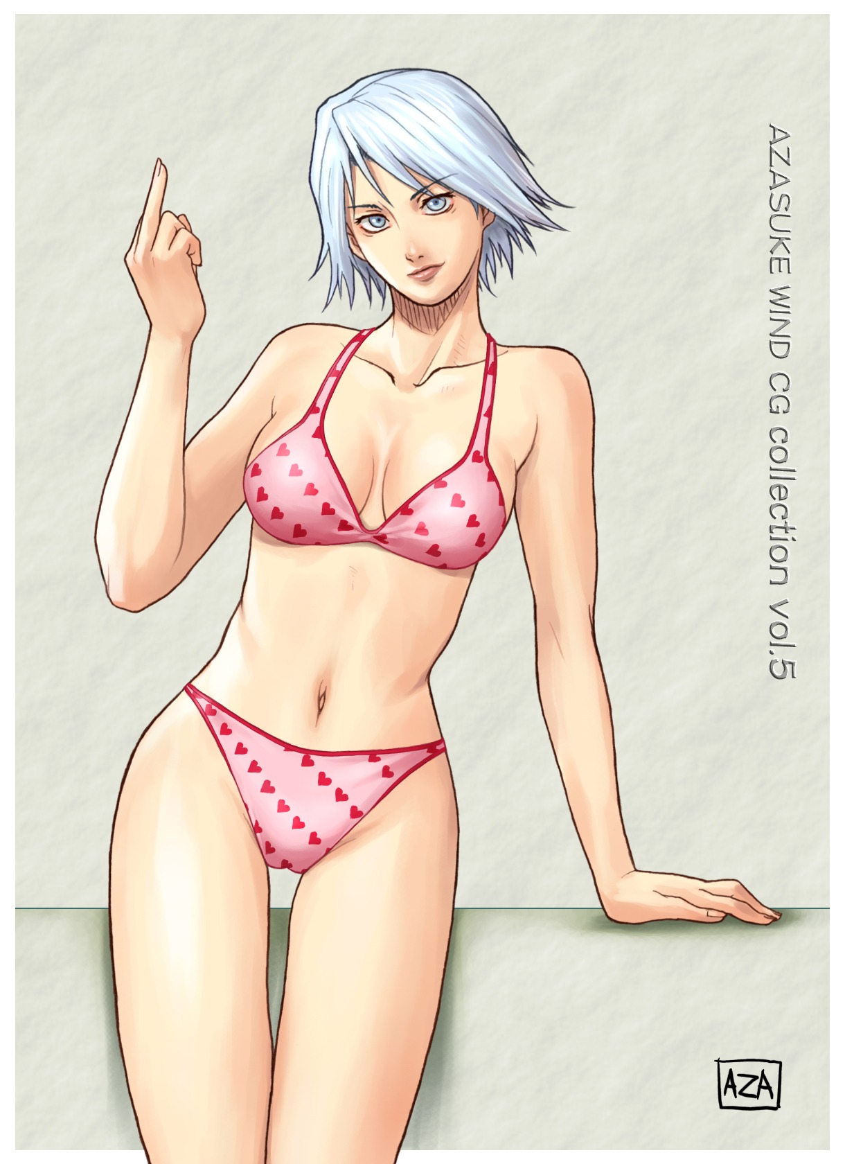 azasuke bikini christie_(doa) dead_or_alive female highres middle_finger rule34 swimsuit tecmo