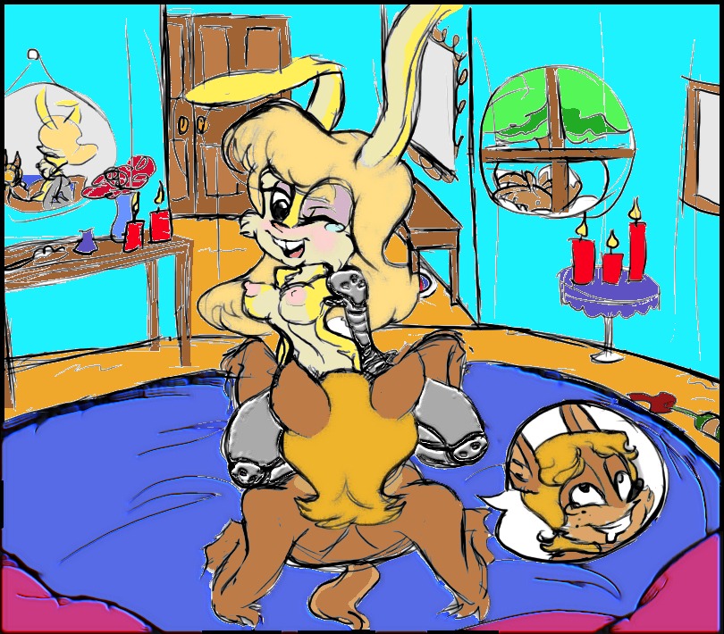 anthro antoine_d'coolette archie_comics bunnie_rabbot canine cowgirl_position coyote female fox fur indoors interspecies male mammal multiple_males rabbit rule34 sega sex sonic_(series) sonic_the_hedgehog_(archie) sonic_the_hedgehog_(comics) sonic_the_hedgehog_(series) straight tagme tails tails_the_fox window