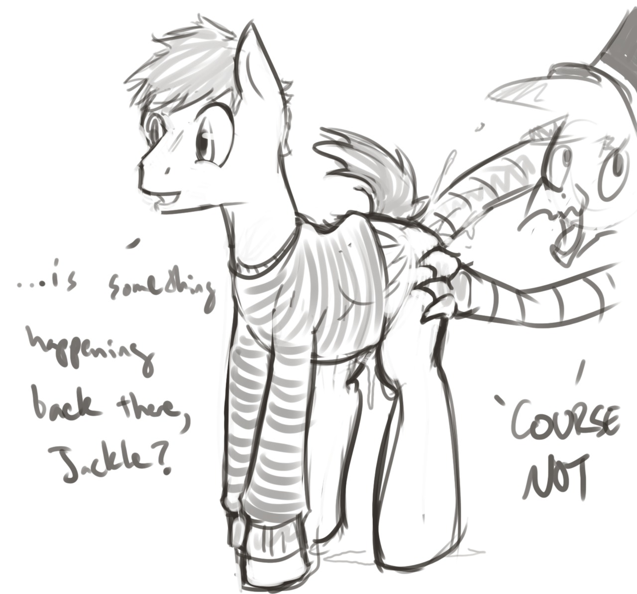 anal anal_fisting anal_penetration avian beak bodily_fluids bottomless clothed clothing cum dialogue digital_media_(artwork) dovne duo e621 english_text equid equine feathered_wings feathers feral fisting genital_fluids gryphon hasbro hat headgear headwear hooves interspecies jackle_app_(character) male male/male male_penetrated male_penetrating male_penetrating_male mammal messy monochrome my_little_pony mythological_avian mythological_creature mythological_equine mythology open_mouth pegasus penetration sex sweater text topwear umber_(braeburned) wings