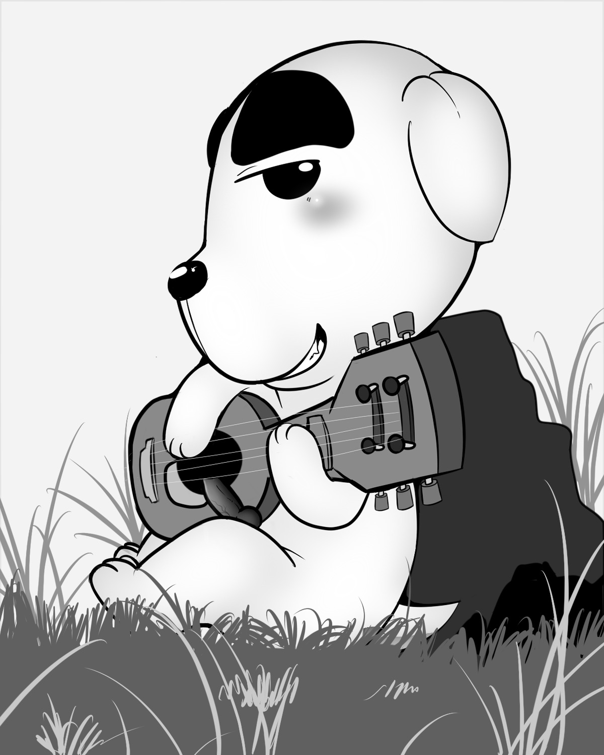 1boy animal_crossing balls erection inkcookie k.k._slider knot male male_only nintendo penis rule34 solo